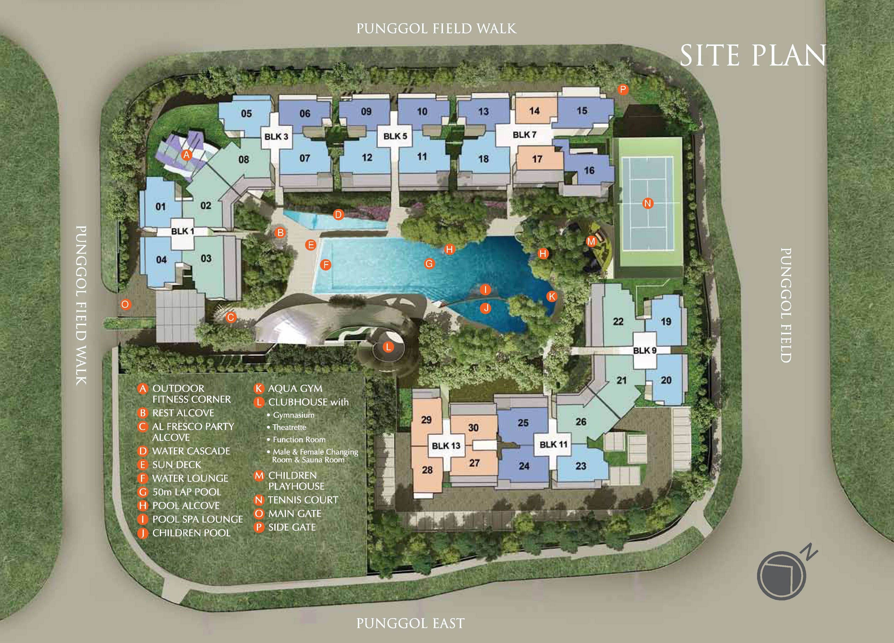 Flo Residence Site Map